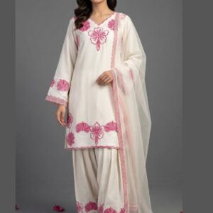 Muzaro ethnics Women Embroidered Organza Kurta Set