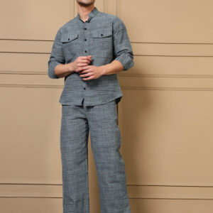 Amanush Cotton Woven Design Shirt with Trousers