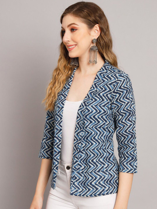 Sangria Women Printed Cotton Shrug - Image 4