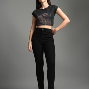 Flying Machine Women Skinny Fit High-Rise Clean Look Stretchable Jeans