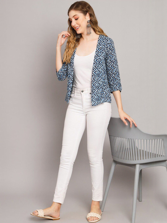 Sangria Women Printed Cotton Shrug